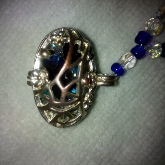 Glass bead necklace vintage - Picture 2 of 5